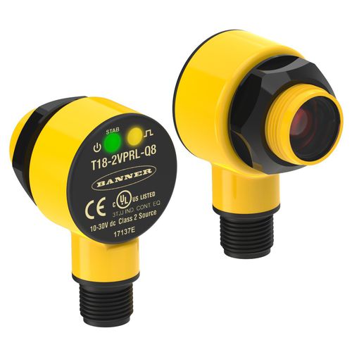 Optoelektronischer Sensor / mit Hintergrundausblendung - T18 series - BANNER ENGINEERING CORP. - Reflexions-Lichttaster / Reflex-Lichtschranke / Einweg