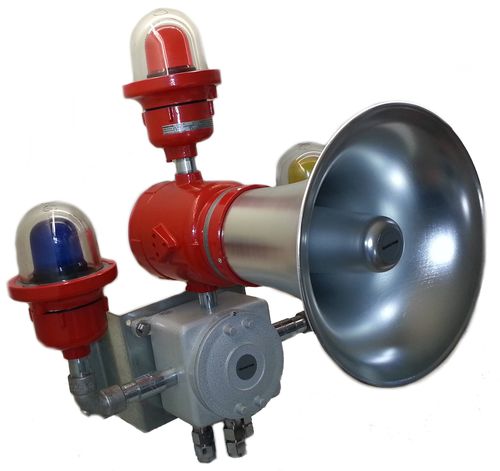 Alarm-Tongeber / LED -Alarmleuchte - COMBINAZIONI OTTICHE ACUSTICHE ALLUMINIO - KROMA MEC SRL - mit Xenon-Alarmleuchte / mit Rundumleuchte / Blitzleuchte
