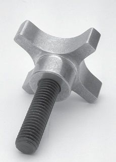 Gewindeknopf - 2102 series - Jergens, Inc. - sternförmig / Aluminium / mit Stift