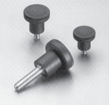 Gewindeknopf - 3449 series - Jergens, Inc. - gerändelt / rund / Kunststoff