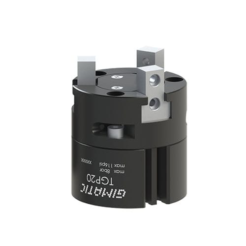 Greifzange / 3 Backen - TGP series - GIMATIC - mit zwei pneumatischen Antrieben / Winkel / selbstzentrierend