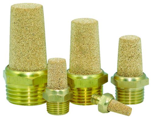 Verdrängungs-Schalldämpfer - 11130-N - Clippard - für Ventil / Bronze / Messing