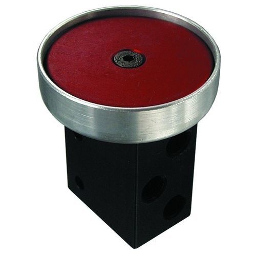 Pneumatik-Wegeventil / Drucktaster - Palm Button Valves - PB  - Clippard - mit Klappe / 3-Wege