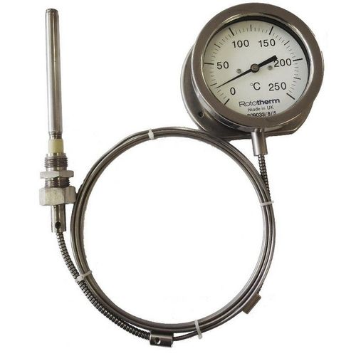 Thermometer / Gasdruck mit Fernleitung - NC2 - British Rototherm Co. Ltd - analog / mit Zifferblatt-Anzeige / stationär