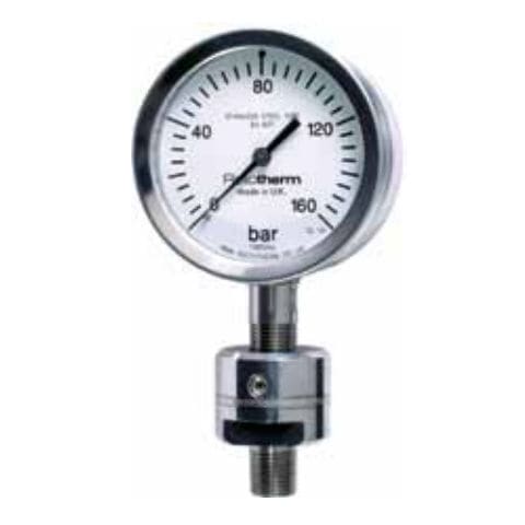 Membrandruckmittler mit Flanschanschluss - DSU - British Rototherm Co. Ltd - mit Gewindeanschluss / für Manometer / Prozess