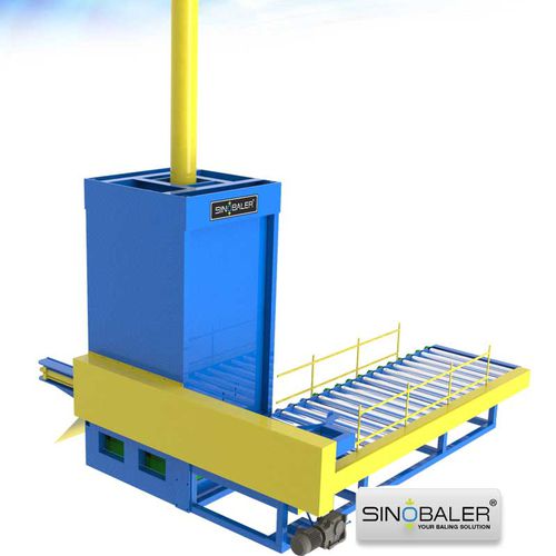 Ballenpresse für Fässer - SVB2-MD-400A - SINOSPECT INDUSTRIAL CO.,LTD - vertikal / mit Frontöffnung / automatisch