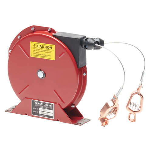 Erdungskabelaufroller - G 3050 Y - Reelcraft Industries, Inc. - einziehbar / für Wasser / mit Bügel
