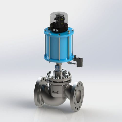Kugelsitzventil - KVH - Kühme Armaturen GmbH - elektropneumatisch / Absperr / Verteilung