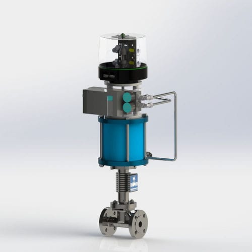 Kugelsitzventil - KVF/S - Kühme Armaturen GmbH - elektropneumatisch / Steuerung / Absperr