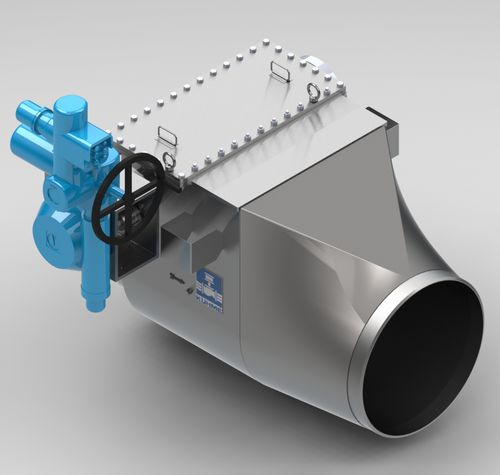 Plattenschieber - KSK - Kühme Armaturen GmbH - mit Handrad / Absperr / für Gas