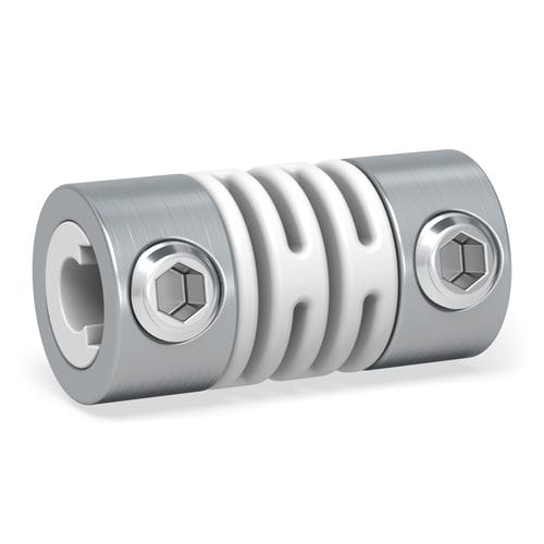 Spiralkupplung - FK1 series - R + W Coupling Technology - Welle / Miniatur / Edelstahl