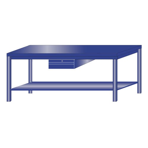 Metallwerkbank - 218/FQ - ARMECO - für Werkstatt / einteilig / mit Schublade