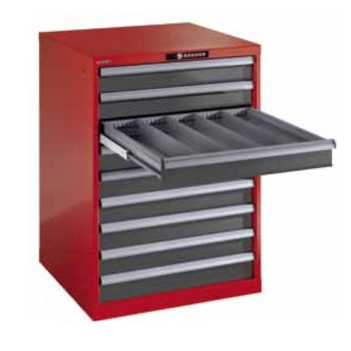 Werkzeugschrank - LI/78.648 - ARMECO - bodenstehend / 9-Schubladen / einteilig