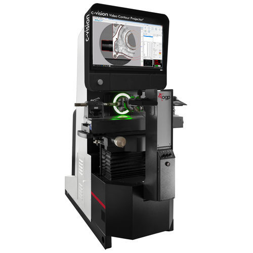 Vertikaler Profilprojektor - c-vision™ Floor - Optical Gaging Products - mit Großbildschirm / digital / bodenstehend
