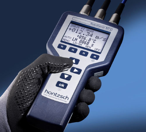 Volumen-Durchflussanzeigegerät - FLOWTHERM NT.2 - Höntzsch GmbH & Co KG - Handgerät / USB / mit Digitalausgang