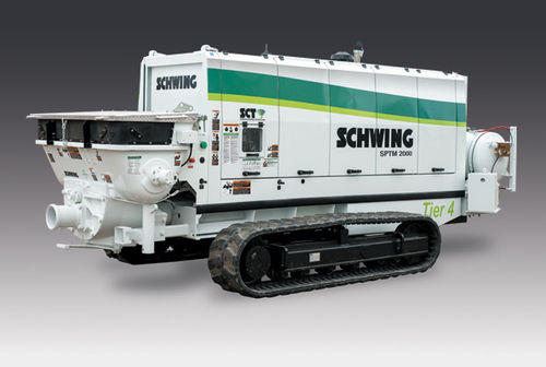 Autobetonpumpe auf Raupen - SPTM 1250 - SCHWING GmbH - für schwierige Gelände