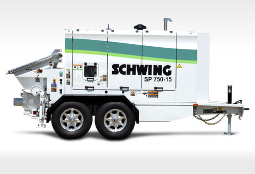 Anhängermontierte Betonpumpe - SP 750-15 - SCHWING GmbH - für Baustelle / Diesel / elektrisch