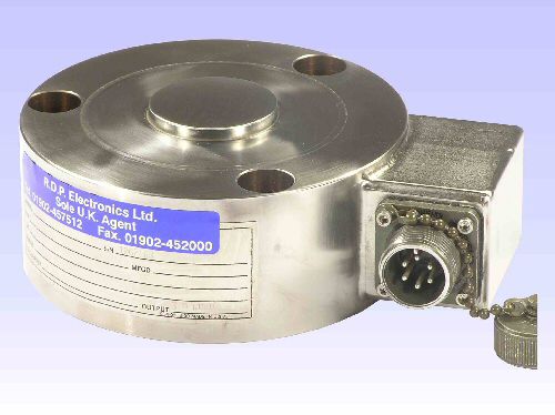 Druckkraft-Wägezelle - SLC43 series  - RDP Electronics - Knopf / Dehnungsmessstreifen / Edelstahl