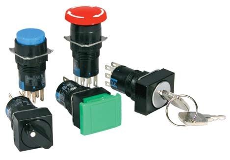 Federdruck-Drucktaster - A6 series - IDEC - IP65 / elektromechanisch / Schnapp