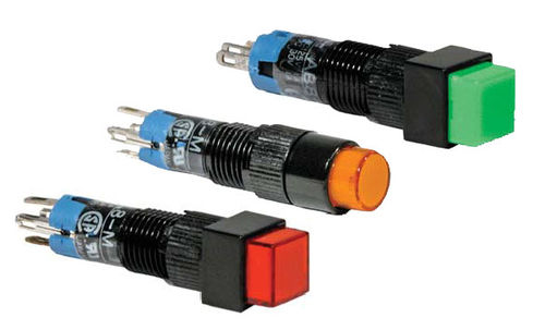 Federdruck-Drucktaster - A8 series - IDEC - elektromechanisch / tastend / beleuchtet