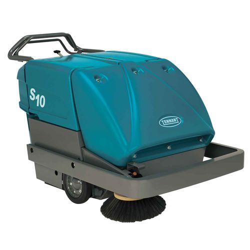 Handgeführte Kehrmaschine - S10 - Tennant - mit Batterie / für den Innenraum / für Außenbereich