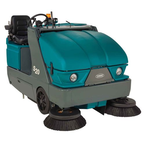 Aufsitzkehrmaschine - S20 - Tennant - Diesel / mit Batterie / für den Innenraum