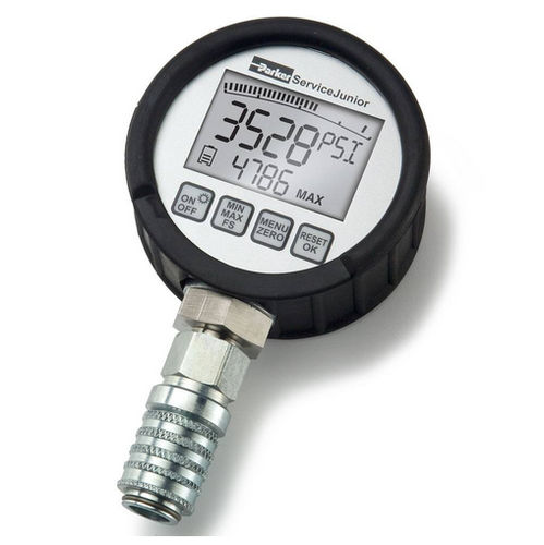 Digitales Manometer - ServiceJunior  - Parker Quick Coupling Division - Differential / Gewinde / elektronisch