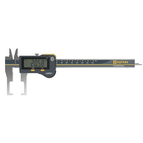 Digitaler Messschieber - S_Cal EVO Smart External Groove - SYLVAC - Edelstahl / mit Datenübertragung / für Innenmessungen