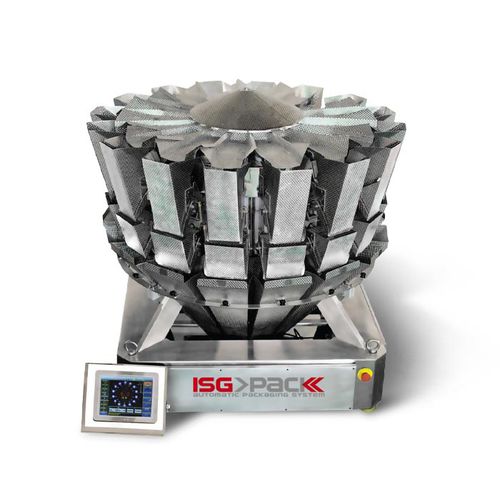 Mehrkopf-Wiegemaschine - MW 24 - ISG Pack - für die Lebensmittelindustrie / für Granulat / für Schüttgut