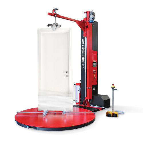 Vertikaler Stretchwickler - Easy Wrap 2000A DW - ISG Pack - halbautomatisch / mit mechanischer Bremse / für Türen und Fenster