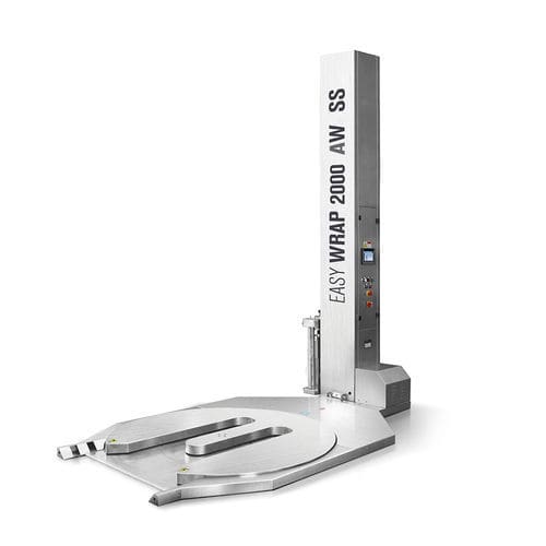 Stretchwickler mit Drehteller - Easy Wrap 2000 AW SS - ISG Pack - halbautomatisch / mit mechanischer Bremse / für Palettenhubwagen