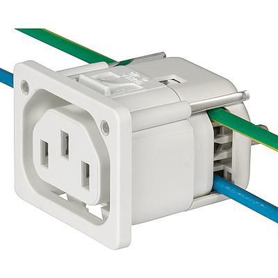 Schalttafeleinbau-Stecker - 6610-5 series - SCHURTER - IP40 / IEC