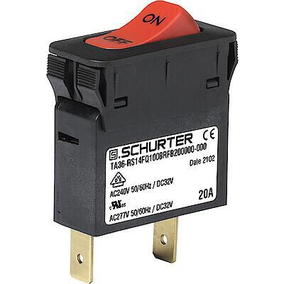 Thermoschutzschalter - TA36  series - SCHURTER - zweipolig / einpolig / Wipp