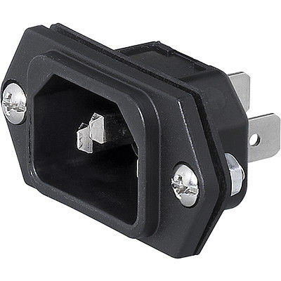 Schalttafeleinbau-Steckdose - 6100-3  - SCHURTER - IP54 / IP40 / 3-polig
