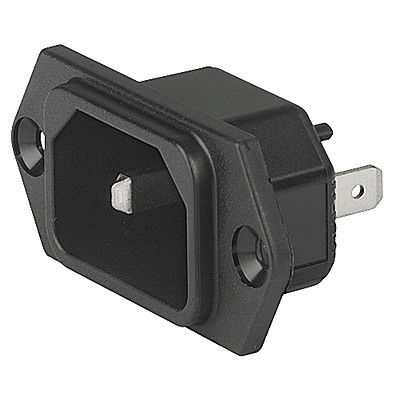 Schalttafeleinbau-Steckdose - 6102-3 - SCHURTER - IP54 / IP40 / zweipolig