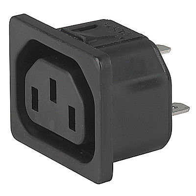 Schalttafeleinbau-Steckdose - 6600-4 - SCHURTER - IP54 / IP30 / 3-polig