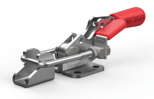 Horizontaler Schnellspanner - 323 - DE-STA-CO - Gegenhalter / mit Haken / Stahl