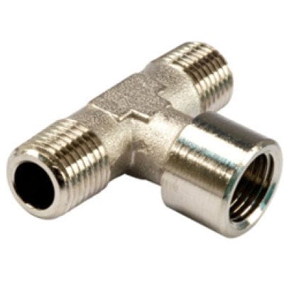Pneumatischer Anschluss - 17.I - NOSTRALI - Einschraub / T / vernickeltes Messing