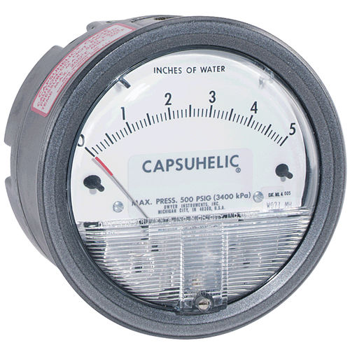 Differential-Manometer - Capsuhelic® 4 series - DWYER - mit Zifferblatt-Anzeige / Gewinde / NPT 1/4