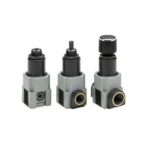 Druckregler mit Druckentlastung - R4060 series - AIR Logic - Membran / einstufig / Kunststoff