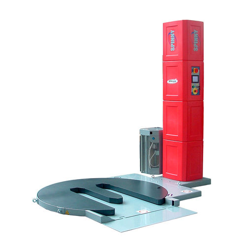 Stretchwickler mit Drehteller - Spinny S350-TP Touch - EFFE3TI Packaging Technologies - halbautomatisch / für Industrieanwendungen / mit Stretchfolie