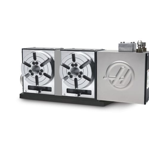 Motor-Rundschalttisch - HRT160-2 - Haas Automation - vertikal / für Werkzeugmaschinen / Zweispindel