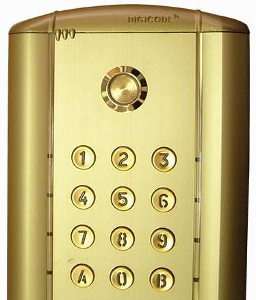 Nummernblock / 12 Tasten - DC100EOPTT - CDVI IBERICA SL - wandmontiert / Aluminium / hinterleuchtet
