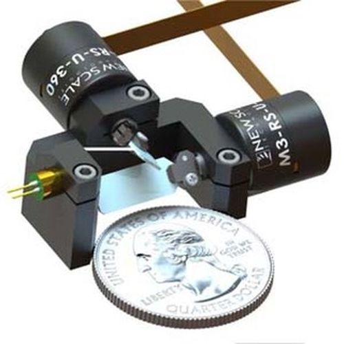 Neigungs-Positioniertisch - DK-M3-RS-U-2M-20-L - COMESTERO SISTEMI - piezoelektrisch / 2-Achs / Miniatur