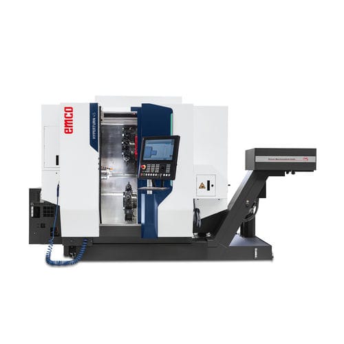 Dreh-Fräszentrum / 2 Spindeln Lang - HYPERTURN 50 - EMCO GmbH - CNC / horizontal / 3-Achs