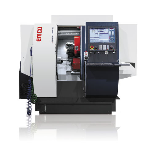 CNC-Drehmaschine - CONCEPT TURN 460 - EMCO GmbH - 2-Achs / Schrägbett / 12 Werkzeuge
