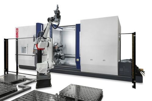 Roboterzelle zum Entladen - EMCO GmbH - zum Laden / Mess / für Bearbeitungszentrum