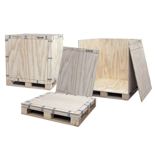 Holzpalettenbox - Eco - 360 Eco Packaging - Lager / Transport / zusammenklappbar