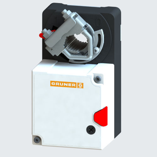 Elektrischer Klappenantrieb - 227-024-10-P5 - GRUNER - drehbar / für Belüftungsanlagen / DC