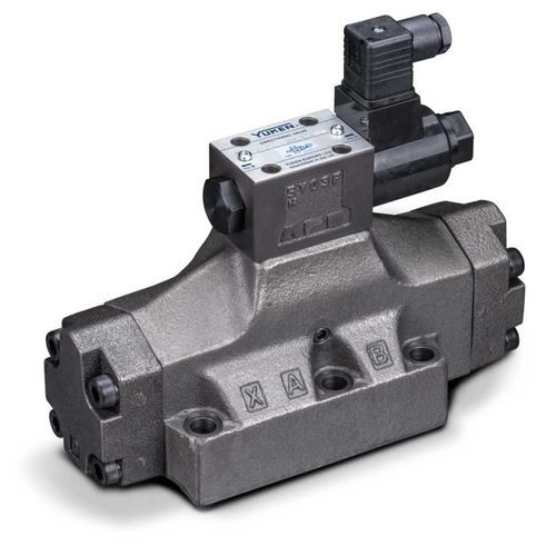 Hydraulik-Wegeventil / Schieber - DSHG-06 series - YUKEN Europe Ltd. - magnetbetrieben / vorgesteuert / 2/2-Wege